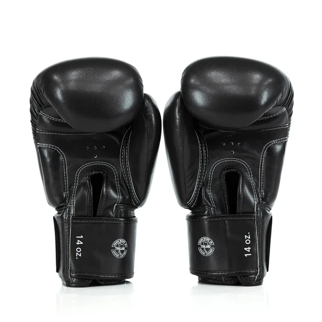 Боксерські рукавиці Fairtex штучна шкіра 12 унцій чорні - зображення 6
