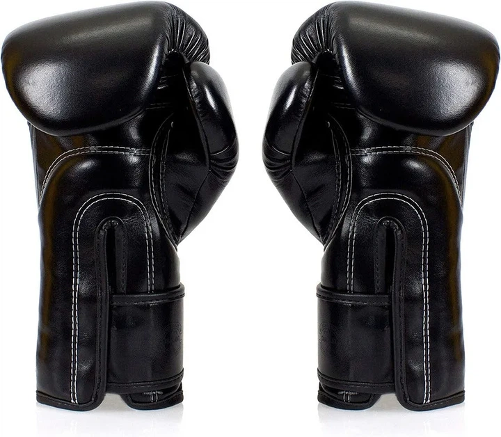 Боксерські рукавиці Fairtex мікрофібра 16 унцій чорні - зображення 6