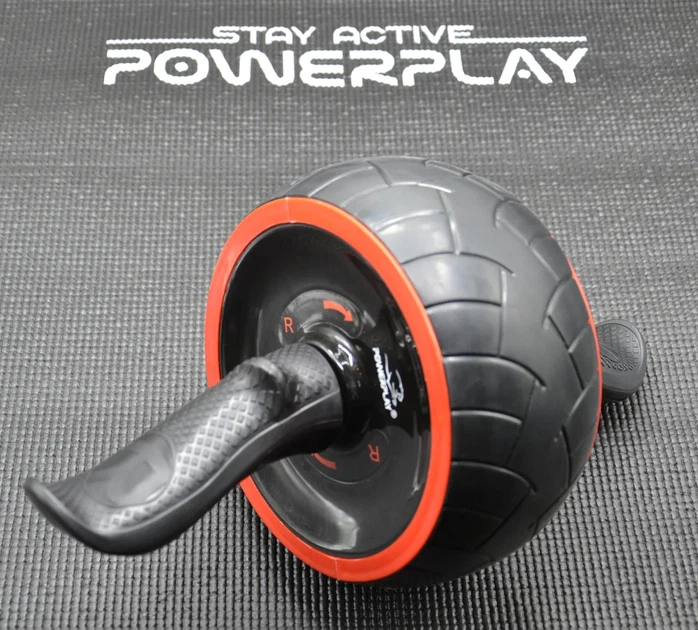 Колесо для пресса Active Point ПВХ 18 см Черное красное - изображение 6