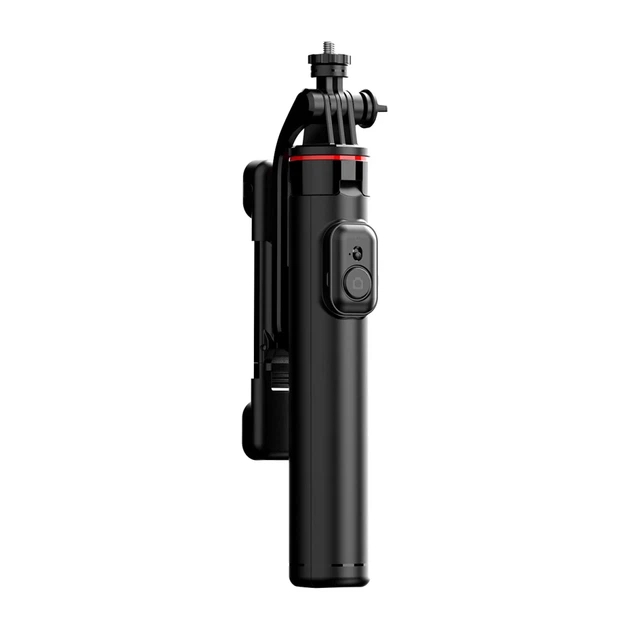 Штатив Hurtel WC13YDS телескопический 1.3м с двойной лампой и держателем для телефона Черный (5907769360619) - изображение 7