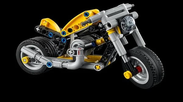 Конструктор LEGO Technic Жовтий мотоцикл 151 деталь Пластик 42225 - Фото 9 Конструктор LEGO Technic Жовтий мотоцикл 151 деталь Пластик 42225 - зображення 9