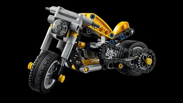 Конструктор LEGO Technic Жовтий мотоцикл 151 деталь Пластик 42225 - Фото 11 Конструктор LEGO Technic Жовтий мотоцикл 151 деталь Пластик 42225 - зображення 11
