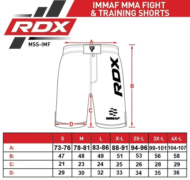 Шорты для MMA RDX полиэстер L синие, одобрены IMMAF. - изображение 6