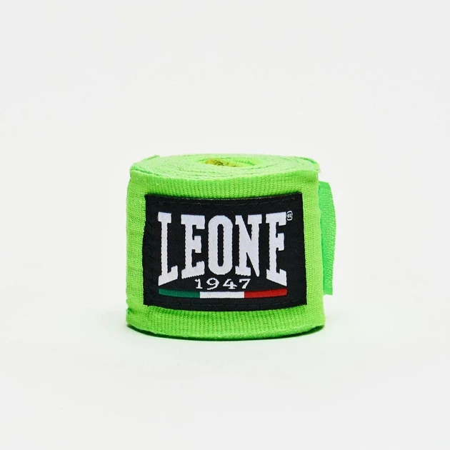 Боксерские бинты Leone хлопок 3,5 м зеленый 2 шт. - изображение 2