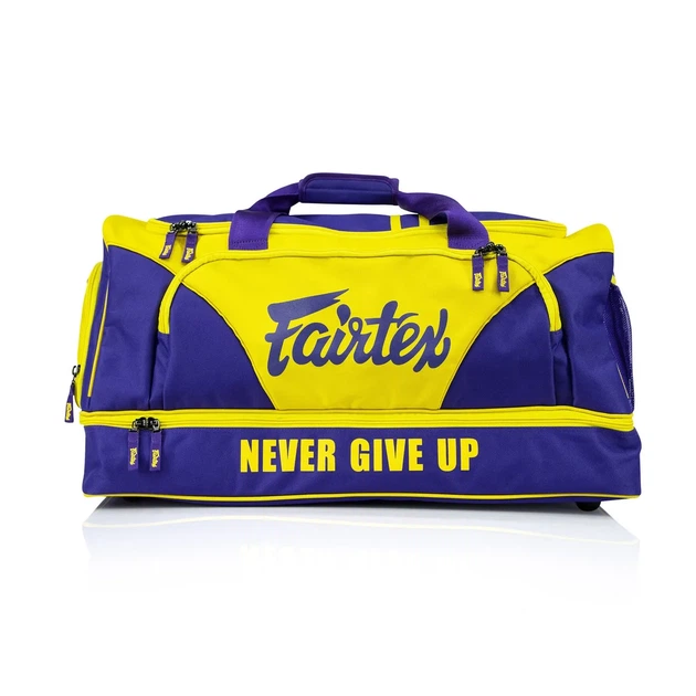 Спортивна сумка Fairtex міцна 40х20х25 см фіолетова жовта - зображення 2