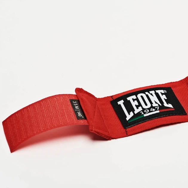 Боксерские бинты Leone хлопковые эластичные 450 см красные 2 шт. - изображение 6