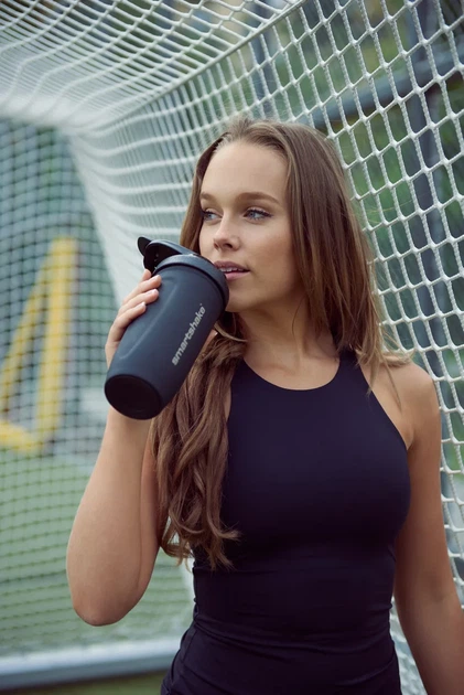 Спортивный шейкер SmartShake нержавеющая сталь 900 мл черный - изображение 6