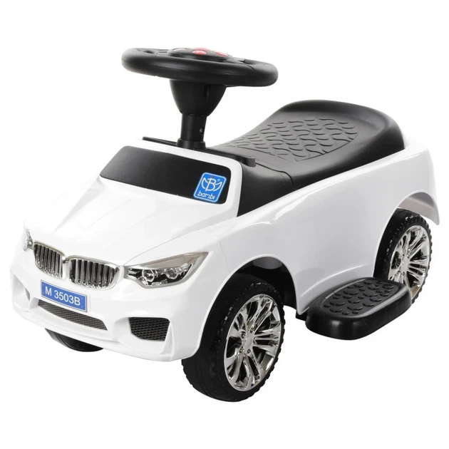 Дитяча каталка-толокар M 3503B-1 з батьківською ручкою 89,5x44x90 см Пластик Білий - Фото 1 Дитяча каталка-толокар M 3503B-1 з батьківською ручкою 89,5x44x90 см Пластик Білий - зображення 1