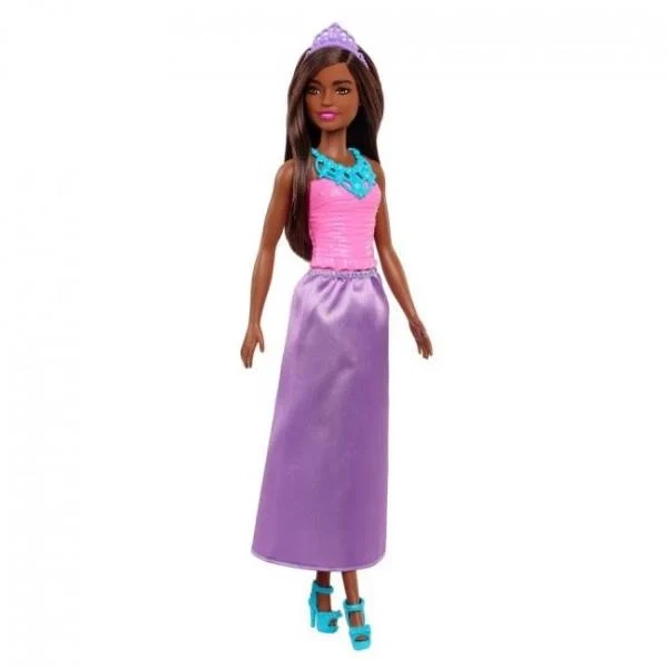 Лялька Barbie Дрімтопія принцеса 30 см пластикова темна шатенка у фіолетовій спідниці - зображення 2