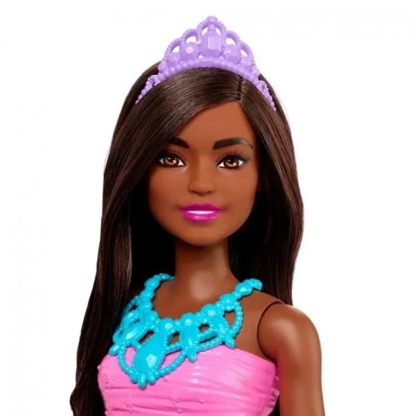 Лялька Barbie Дрімтопія принцеса 30 см пластикова темна шатенка у фіолетовій спідниці - зображення 3