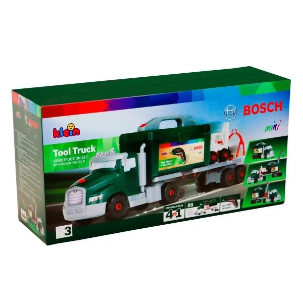 Конструктор Bosch Klein Ixolino II Грузовик с шуруповертом 86 деталей Пластик Разноцветный - Фото 1 Конструктор Bosch Klein Ixolino II Грузовик с шуруповертом 86 деталей Пластик Разноцветный - изображение 1