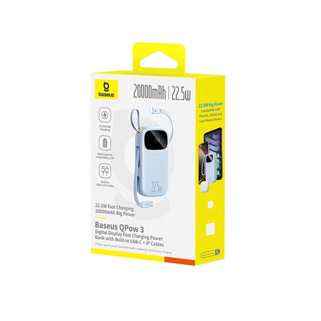 Павербанк Baseus EnerFill FC31 20000mAh 22.5W Blue (6932172691172) - зображення 3