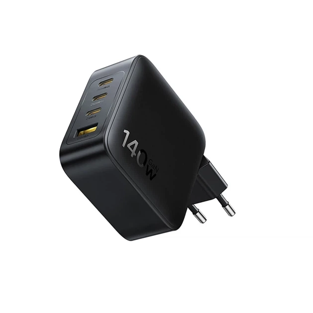 Сетевое зарядное устройство Baseus EnerFill FH11 GaN 140W 3xUSB-A + 1xUSB-C черное (6932172698812) - изображение 5