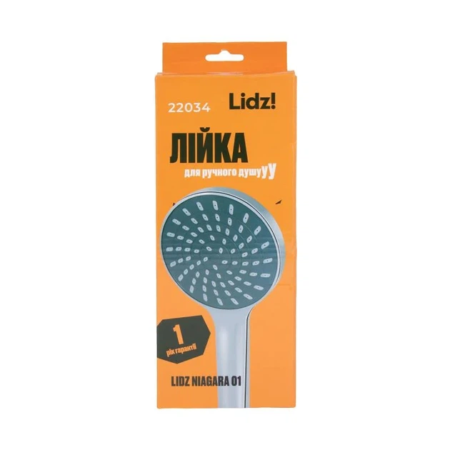 Лейка для душа Lidz Niagara 01 98 мм хромированная пластиковая - изображение 4