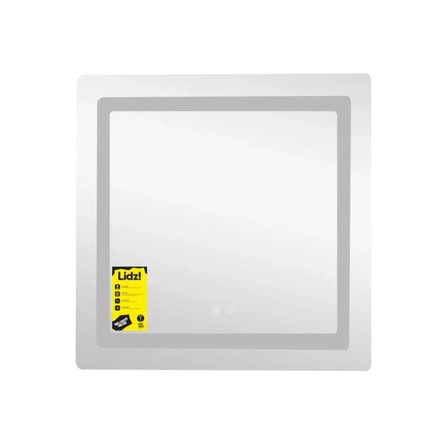 Зеркало квадратное Lidz Kubis KU2 700х700 см LED-подсветка Touch антизапотевание диммер - изображение 3