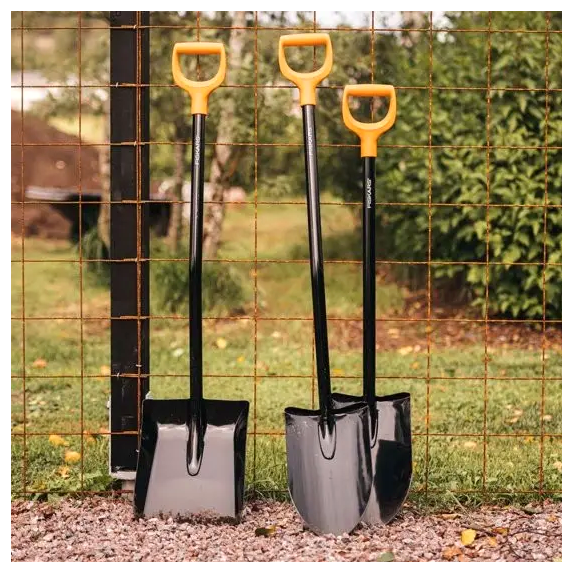 Лопата штыковая удлиненная 126.5 см сталь для копания Fiskars LS-1572 - изображение 9