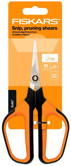 Садовые ножницы 21 см нержавеющая сталь для растений Fiskars LS-1552 - изображение 4