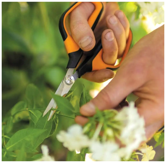 Садовые ножницы 21 см нержавеющая сталь для растений Fiskars LS-1552 - изображение 5
