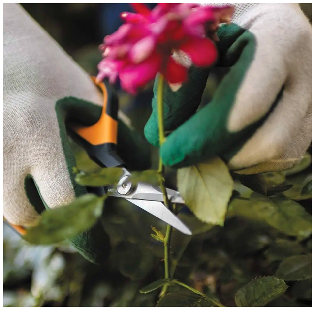 Садовые ножницы 21 см нержавеющая сталь для растений Fiskars LS-1552 - изображение 7