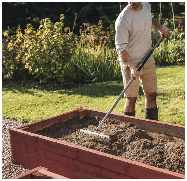 Грабли веерные 14 зубьев металлические для сада Fiskars LS-1285 - изображение 6