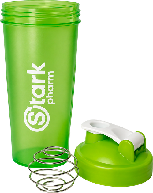 Шейкер Stark Pharm Shaker 600 мл Зеленый (4829888000232) - Фото 2 Шейкер Stark Pharm Shaker 600 мл Зеленый (4829888000232) - изображение 2