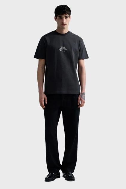 Чоловіча чорна футболка Replay XXL M3424 .000.23804 - Фото 2 Чоловіча чорна футболка Replay XXL M3424 .000.23804 - изображение 2