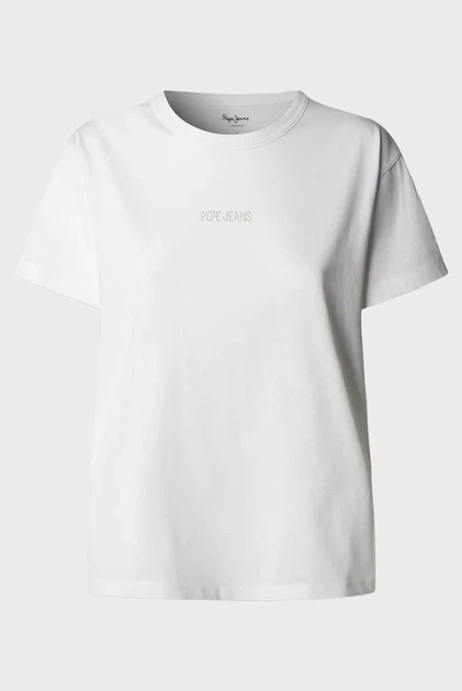 Жіноча біла футболка MIA Pepe Jeans L PL5000167 - Фото 5 Жіноча біла футболка MIA Pepe Jeans L PL5000167 - зображення 5