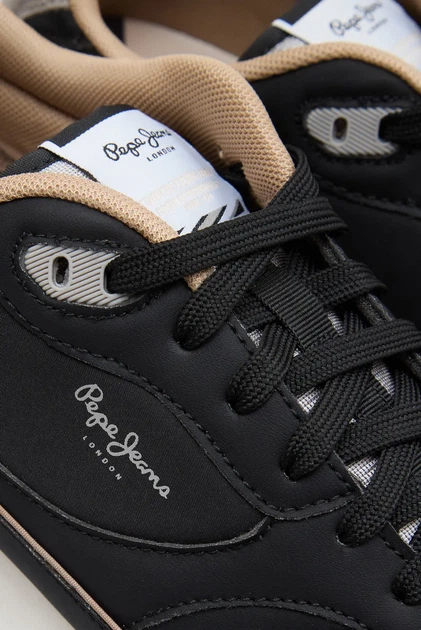 Чоловічі чорні кросівки BEXLEY CITY Pepe Jeans 44 PMS400033 - Фото 2 Чоловічі чорні кросівки BEXLEY CITY Pepe Jeans 44 PMS400033 - зображення 2