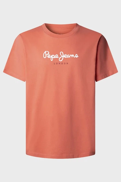 Чоловіча помаранчева футболка EGGO N Pepe Jeans M PM5010178 - Фото 1 Чоловіча помаранчева футболка EGGO N Pepe Jeans M PM5010178 - зображення 1