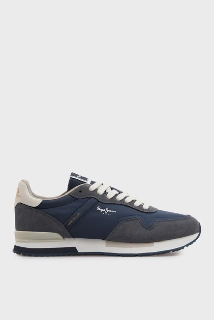 Чоловічі темно-сині кросівки HAILON BASIC Pepe Jeans 44 PMS400037 - Фото 1 Чоловічі темно-сині кросівки HAILON BASIC Pepe Jeans 44 PMS400037 - зображення 1