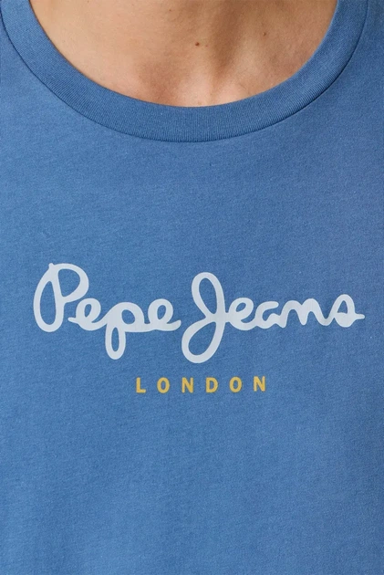 Чоловіча синя футболка EGGO N Pepe Jeans M PM5010178 - зображення 4