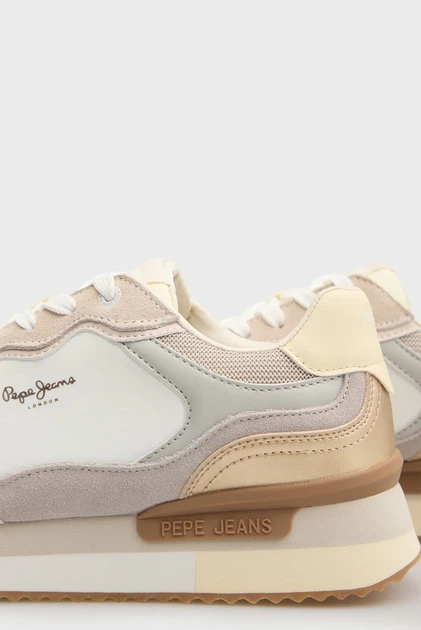 Жіночі бежеві кросівки RUSPER RACER Pepe Jeans 38 PLS600041 - Фото 2 Жіночі бежеві кросівки RUSPER RACER Pepe Jeans 38 PLS600041 - зображення 2