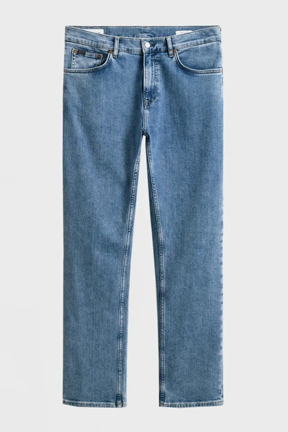 Чоловічі блакитні джинси REG CLEAN WASH Gant 31-32 1000021 - изображение 6