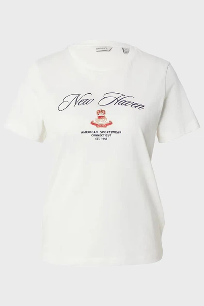 Жіноча біла футболка CREST Gant XS 4202568 - изображение 5