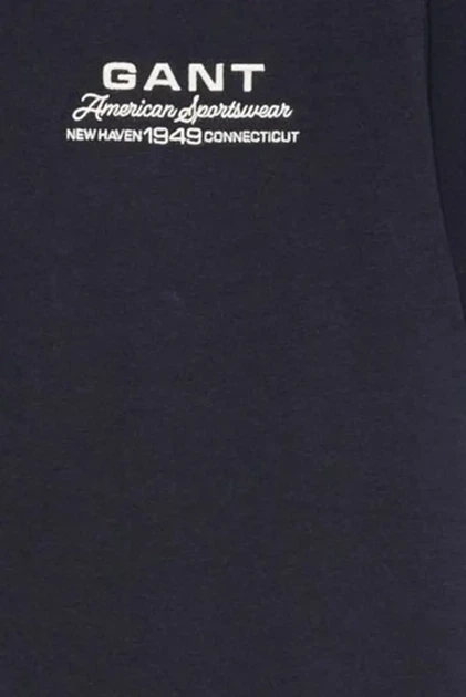 Чоловіча темно-синя футболка SMALL GRAPHIC Gant S 2003409 - изображение 3