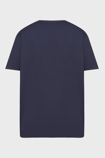 Чоловіча темно-синя футболка GRAPHIC Gant L 2003391 - изображение 2