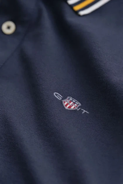 Чоловіче темно-синє поло COLLAR Gant XL 2014119 - изображение 2