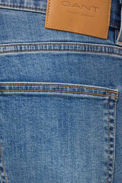 Чоловічі сині джинси REGULAR ONE Gant 32-32 1000701 - Фото 3 Чоловічі сині джинси REGULAR ONE Gant 32-32 1000701 - изображение 3