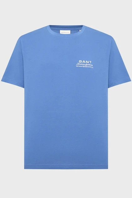 Чоловіча синя футболка SMALL GRAPHIC Gant XL 2003409 - Фото 1 Чоловіча синя футболка SMALL GRAPHIC Gant XL 2003409 - изображение 1