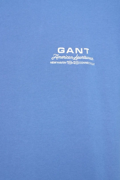 Чоловіча синя футболка SMALL GRAPHIC Gant XL 2003409 - Фото 3 Чоловіча синя футболка SMALL GRAPHIC Gant XL 2003409 - изображение 3