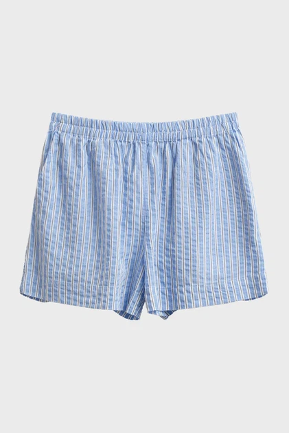 Жіночі блакитні шорти у смужку STRIPE SEERSUCKER Gant 34 4020162 - Фото 6 Жіночі блакитні шорти у смужку STRIPE SEERSUCKER Gant 34 4020162 - изображение 6