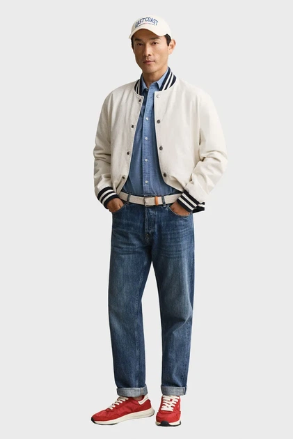 Чоловіча синя сорочка CHAMBRAY Gant S 3260006 - Фото 2 Чоловіча синя сорочка CHAMBRAY Gant S 3260006 - изображение 2