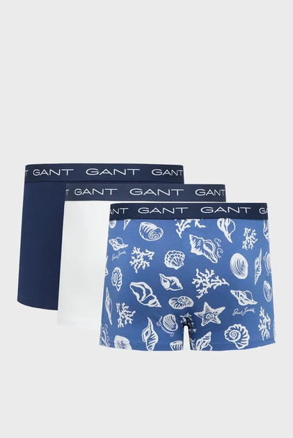 Чоловічі боксери (3 шт) SHELL PRINT TRUNK Gant S 902613053 - изображение 2
