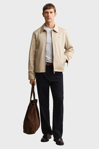 Чоловіча сіра футболка 2 TONE PIQUE Gant XL 2003414 - изображение 2
