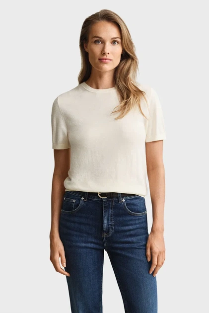 Жіночий білий джемпер LIGHT KNIT Gant S 4805433 - Фото 1 Жіночий білий джемпер LIGHT KNIT Gant S 4805433 - зображення 1