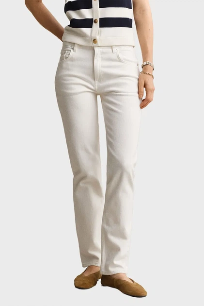 Жіночі білі джинси STRAIGHT STRETCH Gant 26-32 4100304 - Фото 1 Жіночі білі джинси STRAIGHT STRETCH Gant 26-32 4100304 - изображение 1