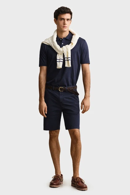 Чоловічі темно-сині шорти SUNFADED CHINO Gant 33 205640 - изображение 2