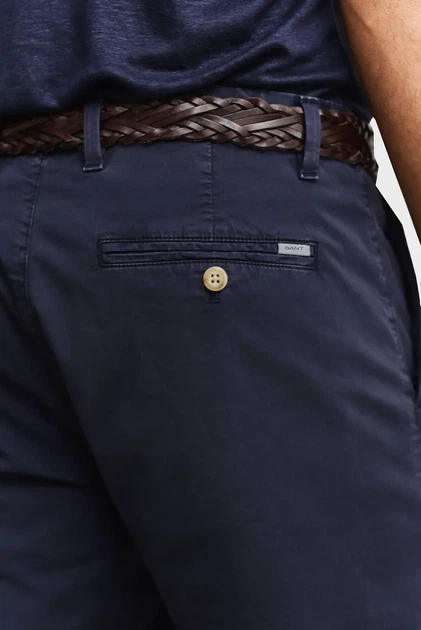 Чоловічі темно-сині шорти SUNFADED CHINO Gant 33 205640 - изображение 4