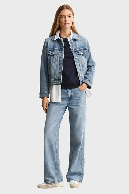 Жіноча темно-синя футболка ROPE GRAPHIC Gant XS 4201443 - Фото 2 Жіноча темно-синя футболка ROPE GRAPHIC Gant XS 4201443 - изображение 2