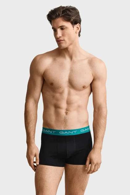 Чоловічі чорні боксери (3 шт) TRUNK Gant XXL 902613003 - изображение 2